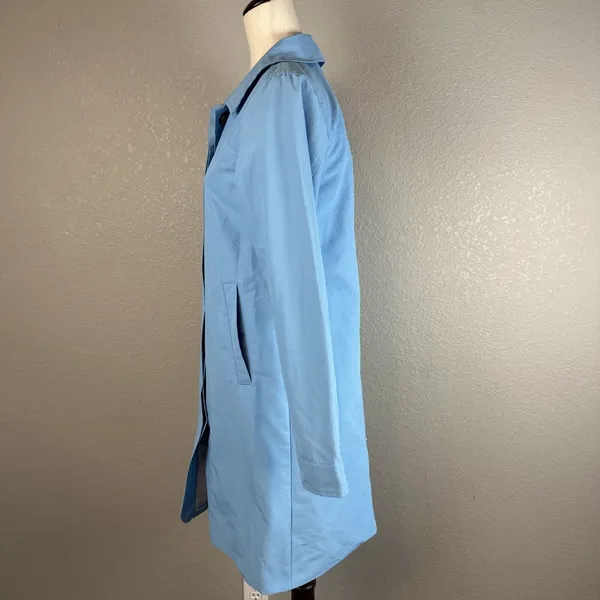 Herschel Supply Co. Womens‎ Mac Coat Size M Rain Trench Alaskan Blue NEW - Image 3