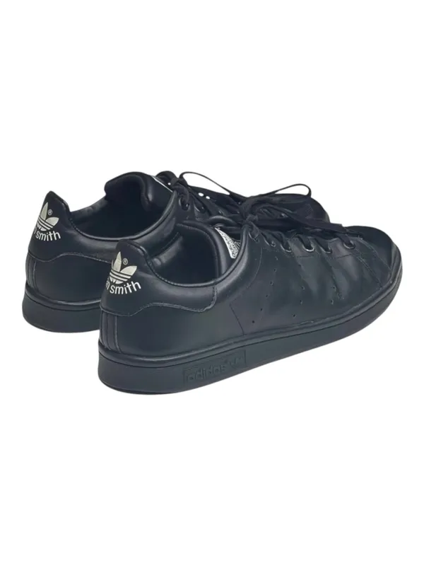 adidas ★ Stan Smith Low Profile Sneaker Tennis Shoes ★ Black Vegan Leather ★ 7M - Image 3