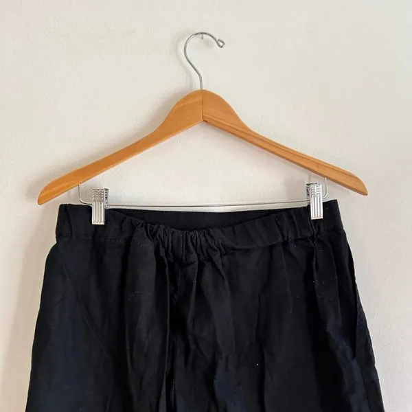 Banana republic black linen trouser shorts - Image 8
