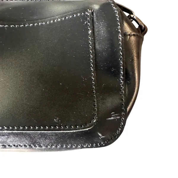 CLAUDIA CANOVA Faux Leather Crossbody Camera‎ Bag Black - Image 6