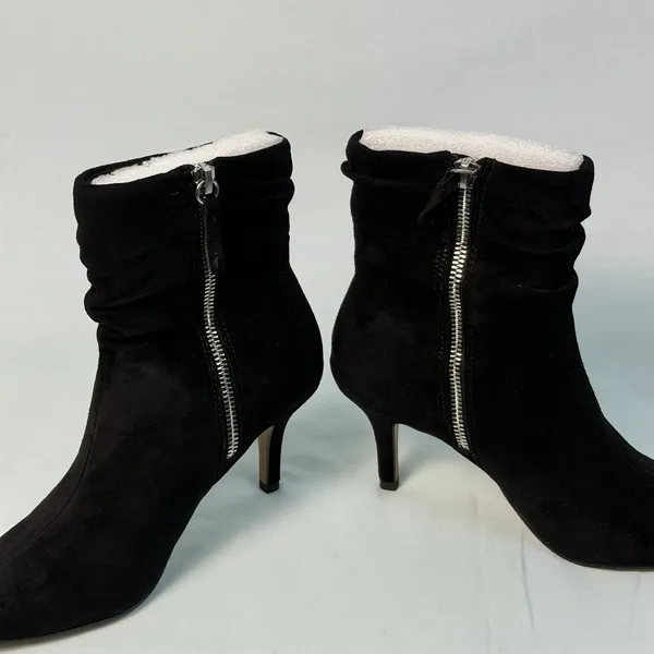 Bella Vita Woman Size-6M~ Danielle Leather Suede‎ Black Slouch Ankle Booties - Image 8
