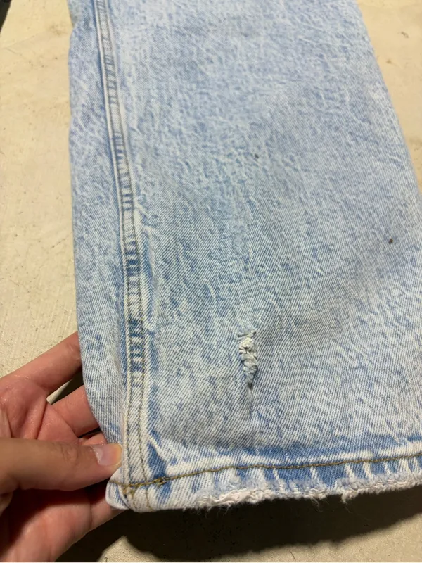 Abercrombie & fitch 90s straight Light Wash Leg ultra high rise Jeans 18L - Image 6