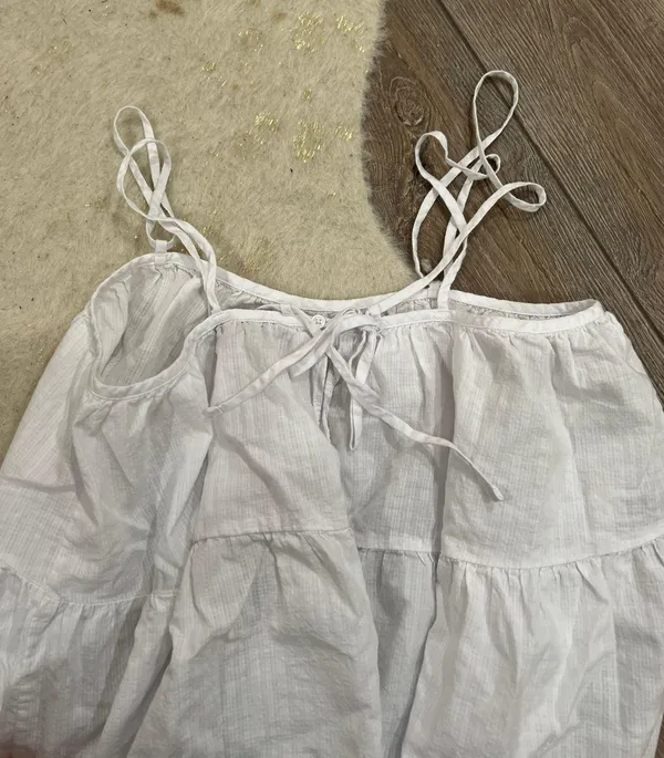 Everlane White Babydoll Tank Top - Image 5
