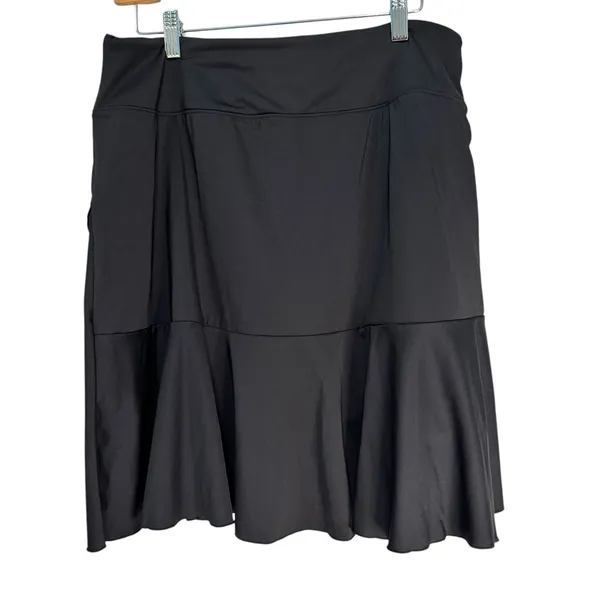 G4Free Black Ruffle Athletic Skort Womens XL‎ Tennis Pickleball Golf Skirt - Image 2