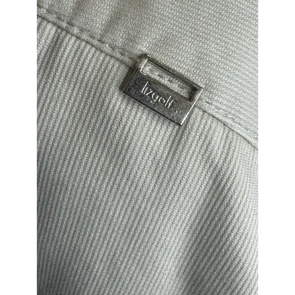 Lizgolf Cathren Cropped Pants‎ Women's 4 Khaki Floral Embroidered Cotton - Image 9
