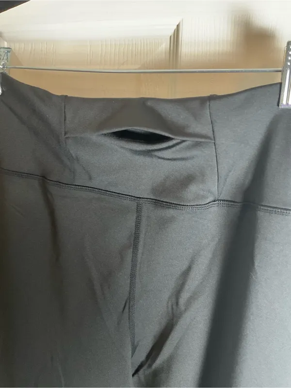 NWT Aeropostale Sport Black High-Waist Performance Yoga Pants Flared Leg Large - Image 7