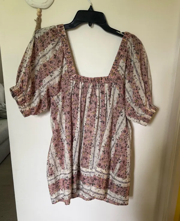 Free People Women's Vintage Lover Floral Print Short Sleeve Blouse - Image 2