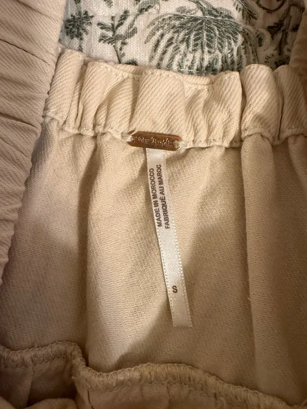 Free People Cream Tiered Peasant Dress - Image 2