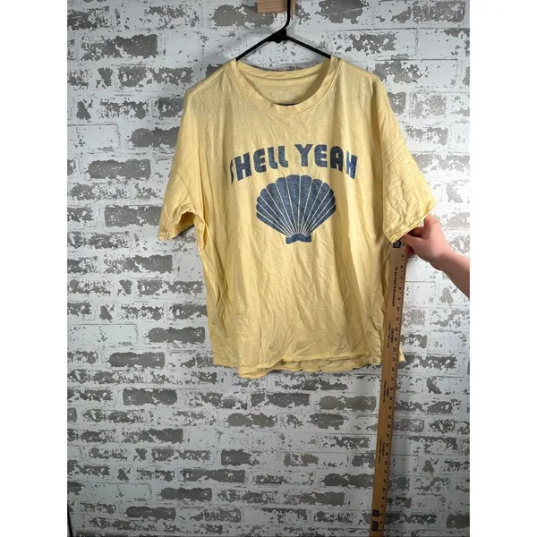 Aerie | women yellow “shell yeah” short sleeve shirt oversized - Image 5