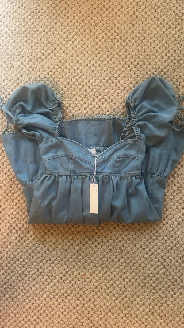 NWT I Just Have To Have It Denim Mini Dress - Image 4
