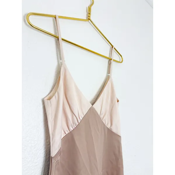 Peppermayo Kamala Contrast Maxi Dress Size 2 Satin Champagne And Ivory Wedding - Image 8