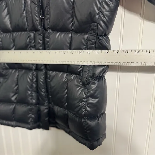 North Face 600 Down Puffer Jacket Women's Small Black Square Quilt Transit F10 - Image 7
