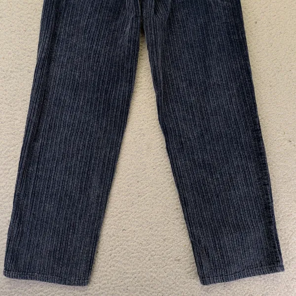 BDG Urban Outfitters High Rise Baggy Corduroy Pants Blue Acid‎ Wash Size 25 - Image 9