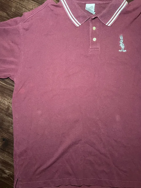 Warner Bros. Looney Tunes Bugs Bunny Polo Size XL - Image 7