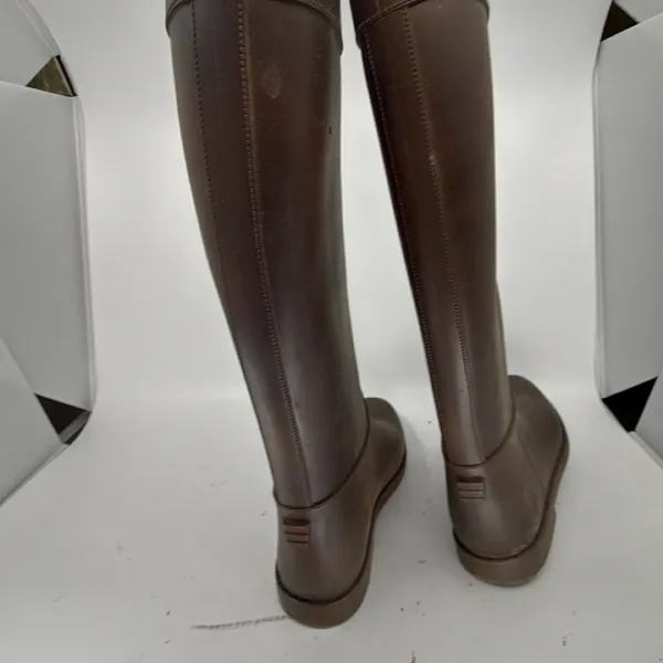 Gioseppo Equestrian Style Brown Rubber EU 36 Rain Boot Size 6 - Image 5