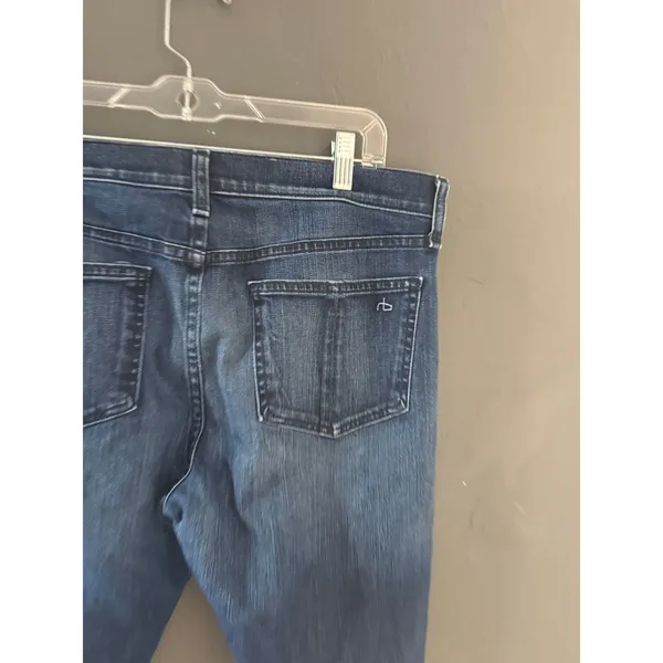 Rag‎ & Bone High Rise Skinny Jeans Dark Wash Blue Denim Size 30 - Image 4