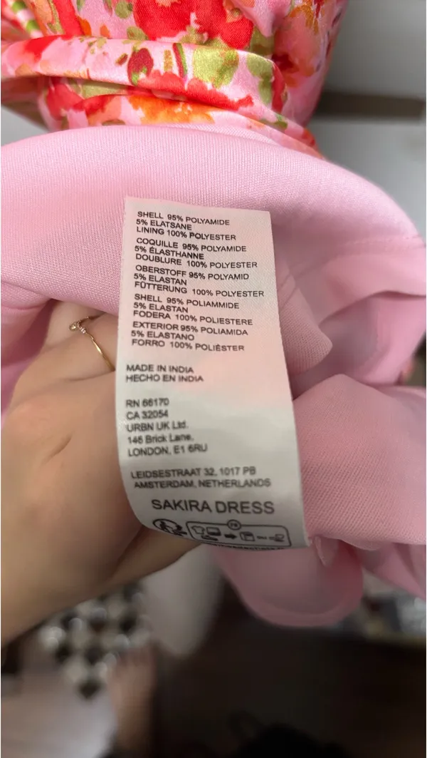 BHLDN Pink Floral Sakira Dress - Image 4