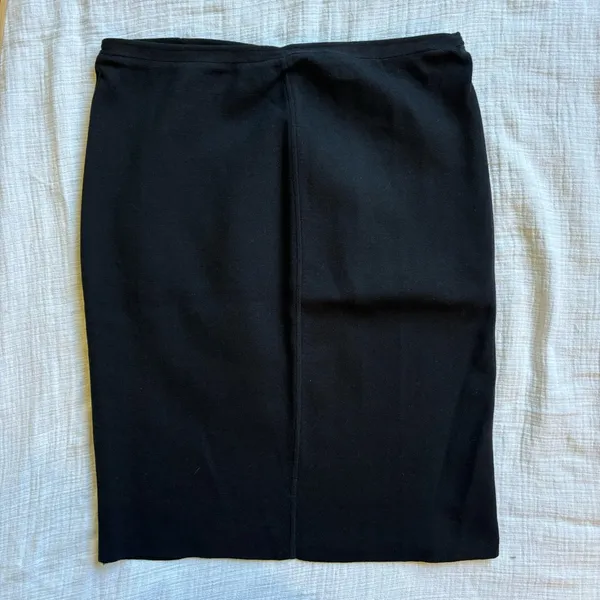 Theory Brookelle S Gleam women’s pencil silk‎ blend skirt black medium - Image 2