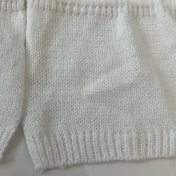 COMMENSE White Knit Halter Top Midi Maxi Skirt Matching Set Coord Small - Image 11