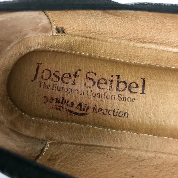 Josef Seibel Womens Ballet Flats Leather Slip On Silver Gray Metallic 37 US 6 - Image 5