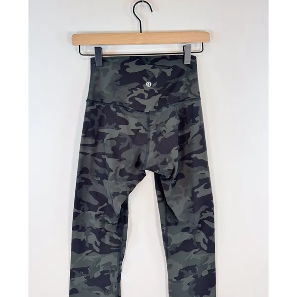 Lululemon Womens Leggings Green Align Pant II Camo Pull On Stretch Yoga Size 4 - Image 9