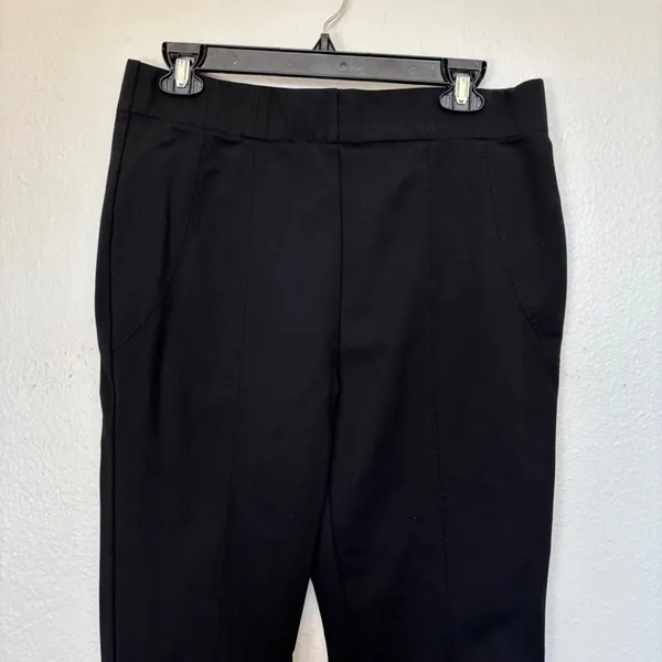 Thalian Classic Black Cropped Pull On Pants Size 14 - Image 3