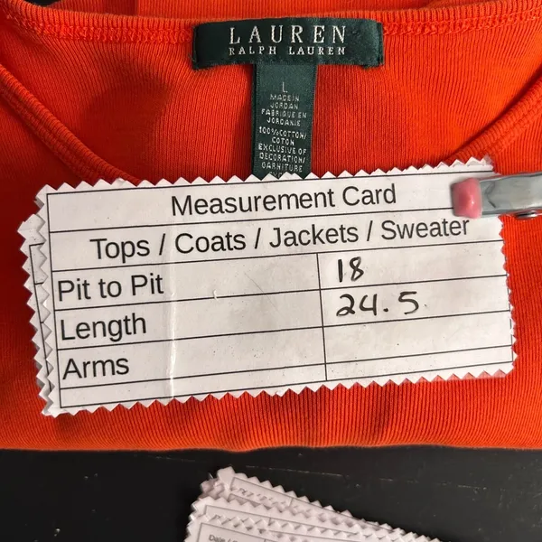 Lauren Ralph Lauren Shirt Orange‎ L - Image 8