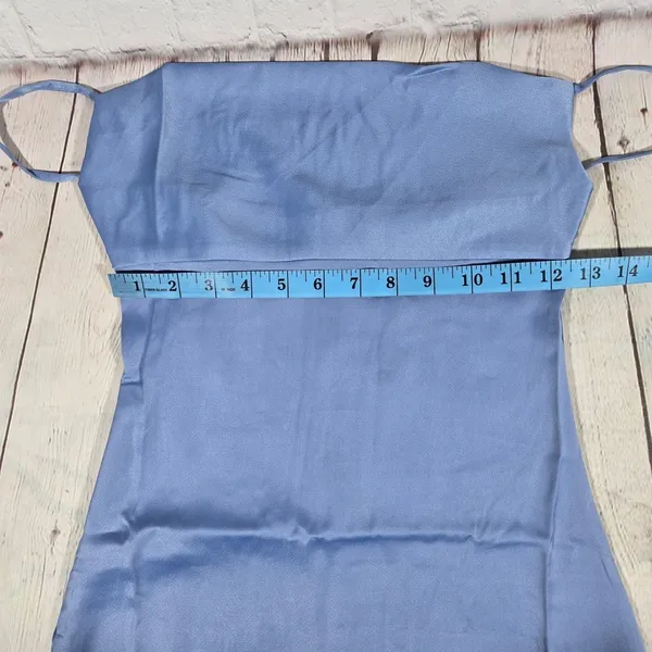 WeWoreWhat Cowl Midi‎ Satin Charmeuse Dress Slate Blue WWD18-1 Size 00 NWT - Image 8