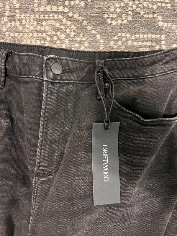 Driftwood Black Denim Jeans Lace Ribbon - Image 2