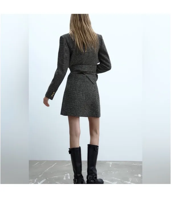 ZARA Tweed Mini Skirt - Image 2