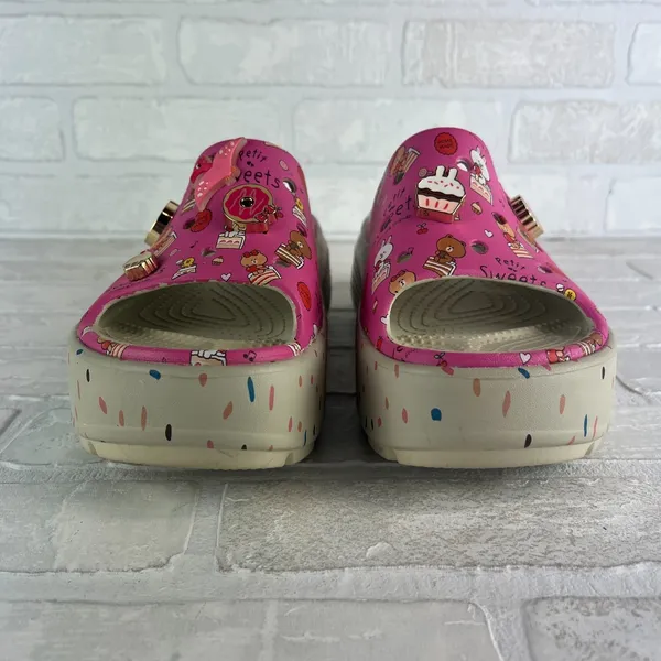 Crocs x Line Friends Stomp Slide Platform Womens 9 Petit Sweets Sandal Unisex M7 - Image 7