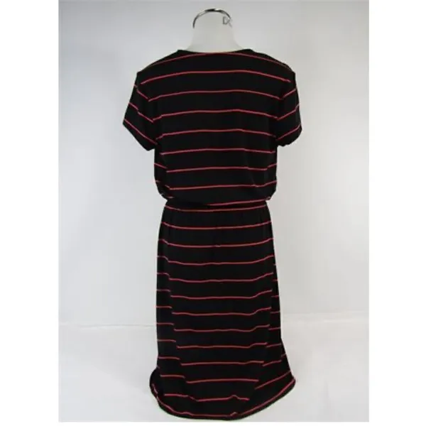 Banana Republic Womens Dress Medium Surplice Short Sleeve Striped size S - Image 2