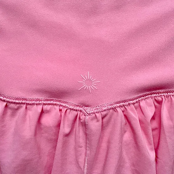 Aerie Offline Real Me Crossover Flowy Shorts Pink M - Image 4
