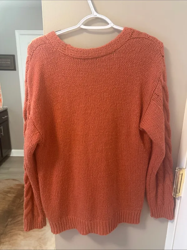 Wild Fable Cable-Knit Button-Front Cardigan Sweater, Size Large, Excellent Condi - Image 5