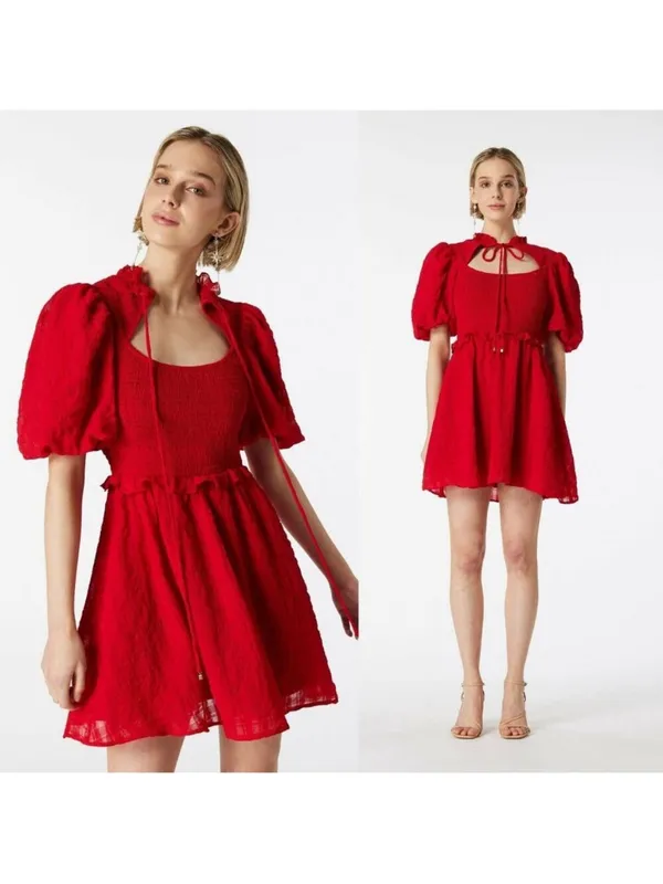 Elliatt Anatola Dress, Red Size S $289 - Image 2