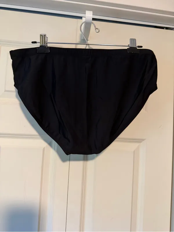 Men's Black Swim Briefs Size XL - Image 2