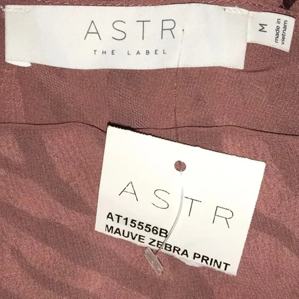 ASTR the Label Mauve Zebra Criss Cross Strappy Top v6x - Image 7