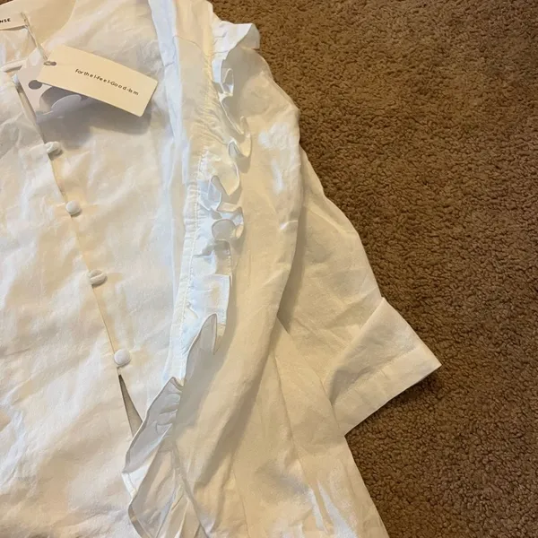 NWT‎ commense white blouse small White - Image 6