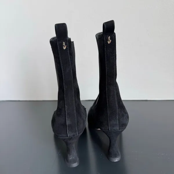 Sam Edelman Women’s Lani Terrazzo Black Suede Square Toe Chelsea Boot Size 7 - Image 6