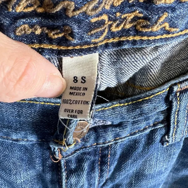 Abercrombie &‎ Fitch Womens Bootcut Jeans Size 8S Medium Wash Blue Denim Cotton - Image 6