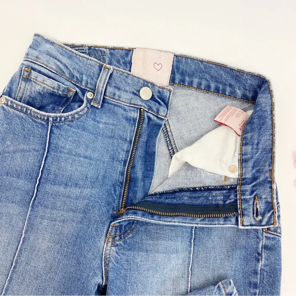 Revice Venus High Rise Cropped Star Jeans: Light Year Wash - Image 9