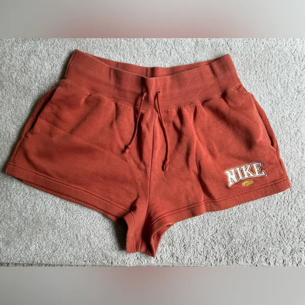 NIKE Women's Athletic Shorts in Rust Size Large - Image 2