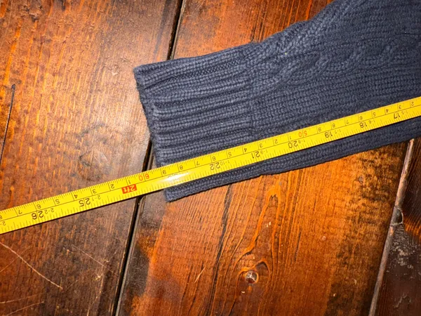 Lands’ End Navy Cable Knit Sweater M 10-12 100% Cotton Collegiate Preppy - Image 8