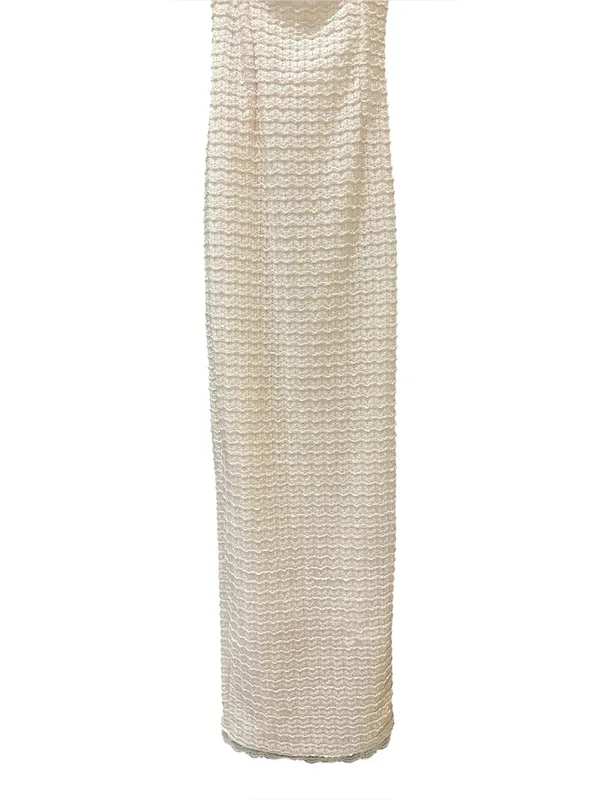 House of CB Elinor Cream Tea Frill Lace Corset Lace Up Style Midi Dress Size: XS - Image 6