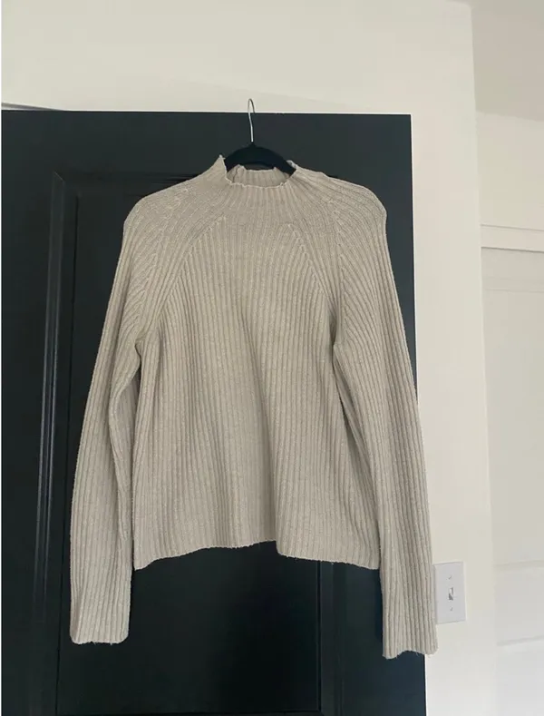 Ribbed sweater Tan Size M - Image 4