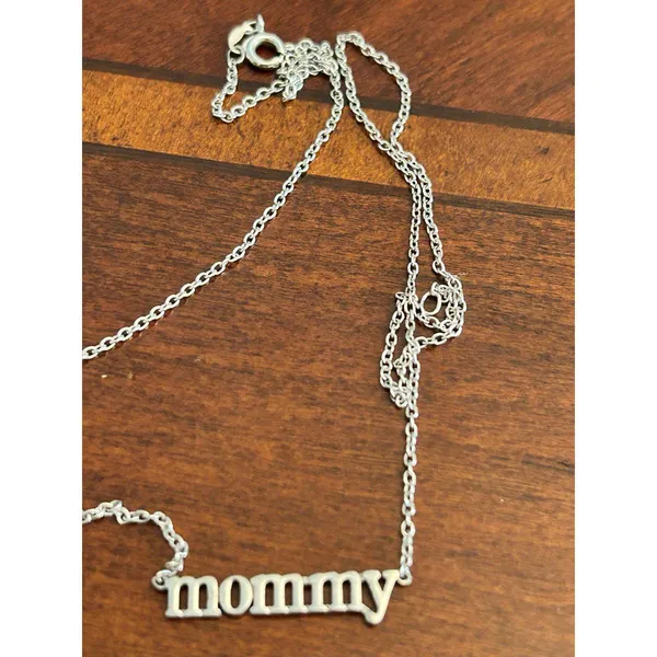 925 Sterling silver mommy x21 2.85g 17 inch long necklace chain - Image 2