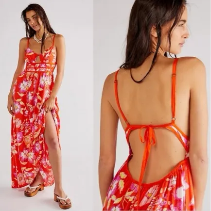 Free People Sundress Floral Maxi - Image 2