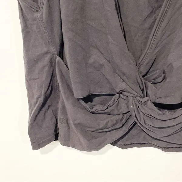 Lululemon Size 10 Black Twist‎ It Tank Athletic Workout - Image 3