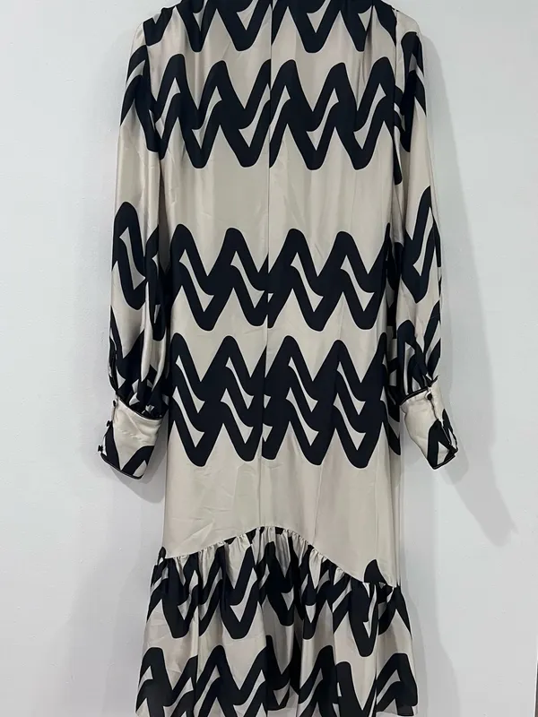 ALEXIS Abstract Wrap Dress XS | European Resort | Mod Minimalist | Vacation Chic - Image 7
