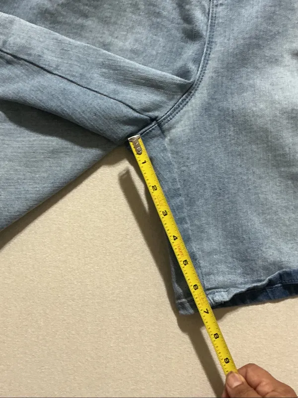 Gloria Vanderbilt Light Blue Denim Pleated Women's Shorts - Image 6